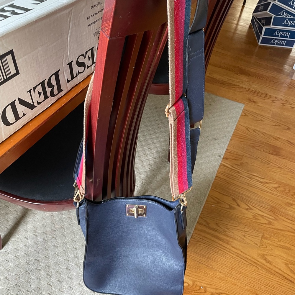 Stylish Navy Blue Crossbody Bag